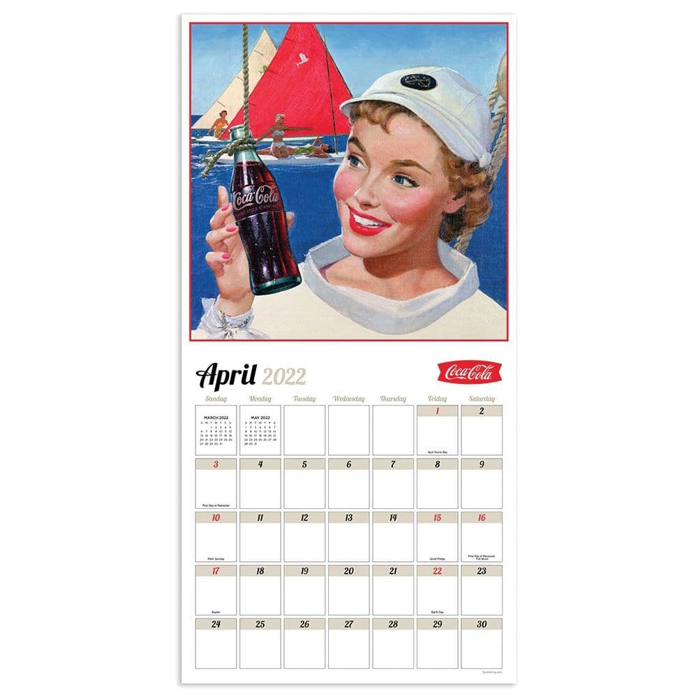 Coca Cola Anytime Nostalgia 2022 Wall Calendar