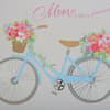 image Bicycle with Flowers Mother&#39;s Day Card close up