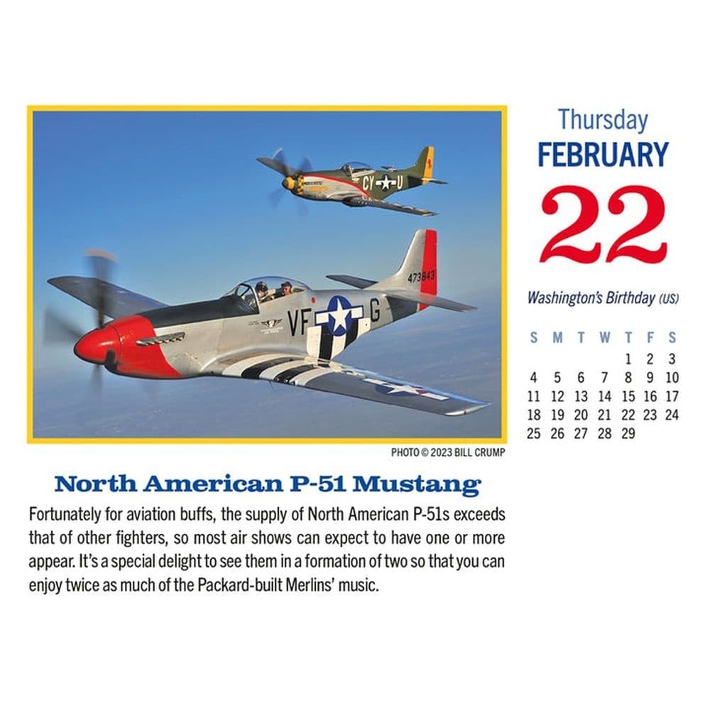 Golden Age of Flight 2024 Desk Calendar