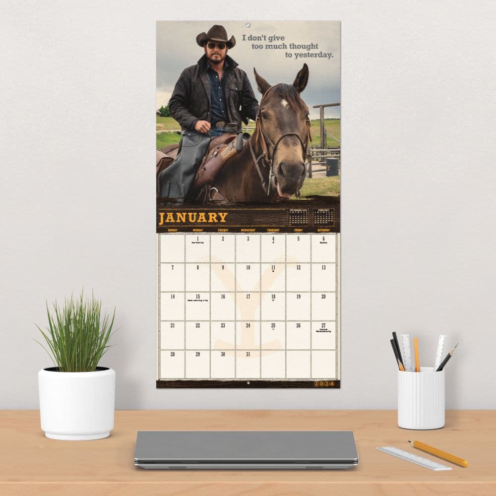 Yellowstone Rip and Beth 2024 Wall Calendar