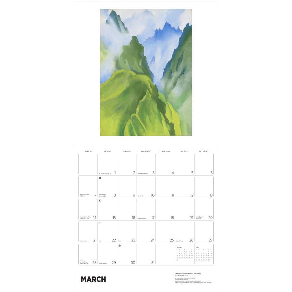 Georgia OKeeffe 2027 Wall Calendar Fourth Alternate Image