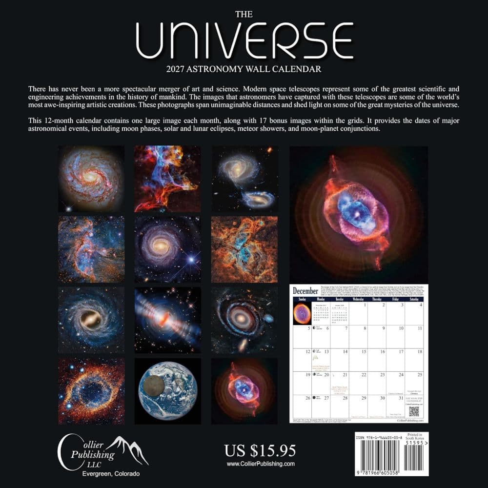 Universe Astronomy 2027 Wall Calendar First Alternate Image
