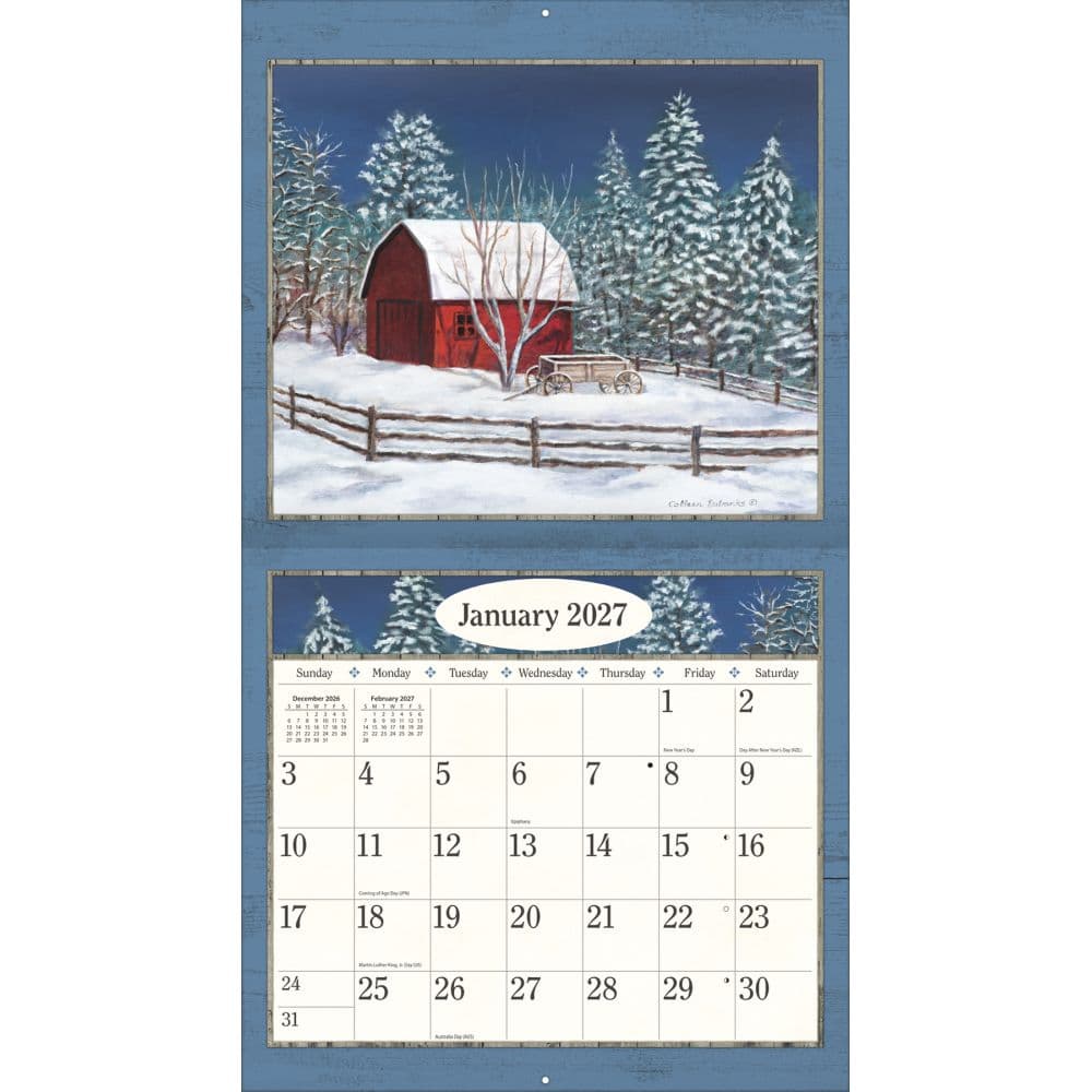 Country Living 2027 Wall Calendar by Colleen Eubanks Second Alternate Image