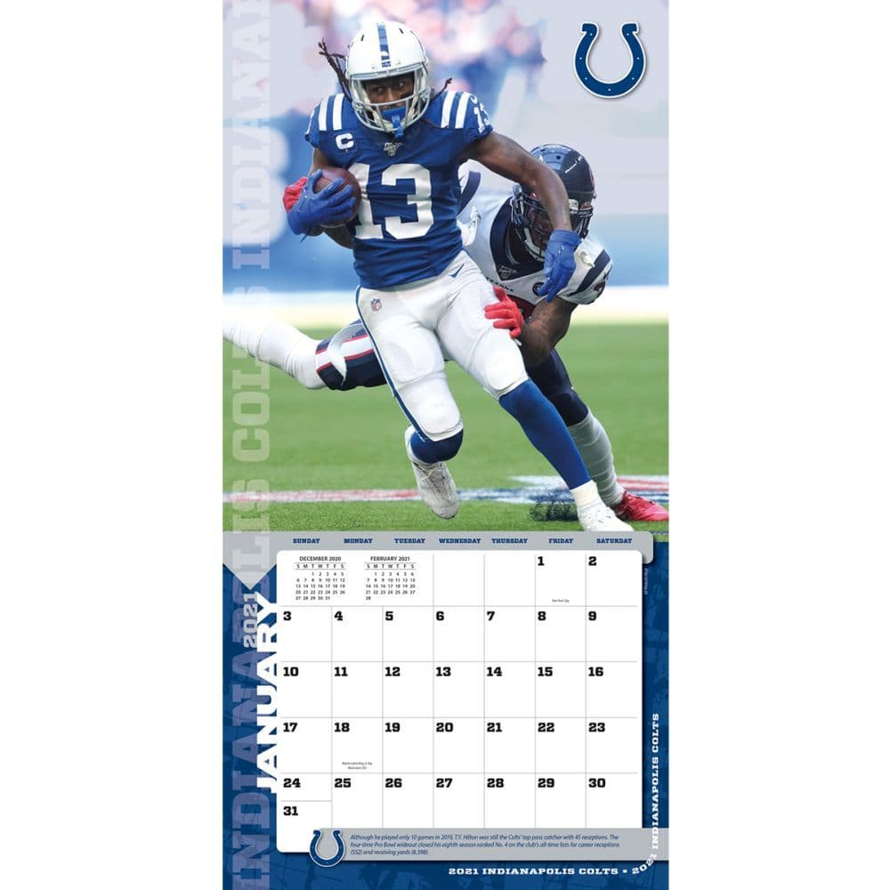 Indianapolis Colts Mini Wall Calendar