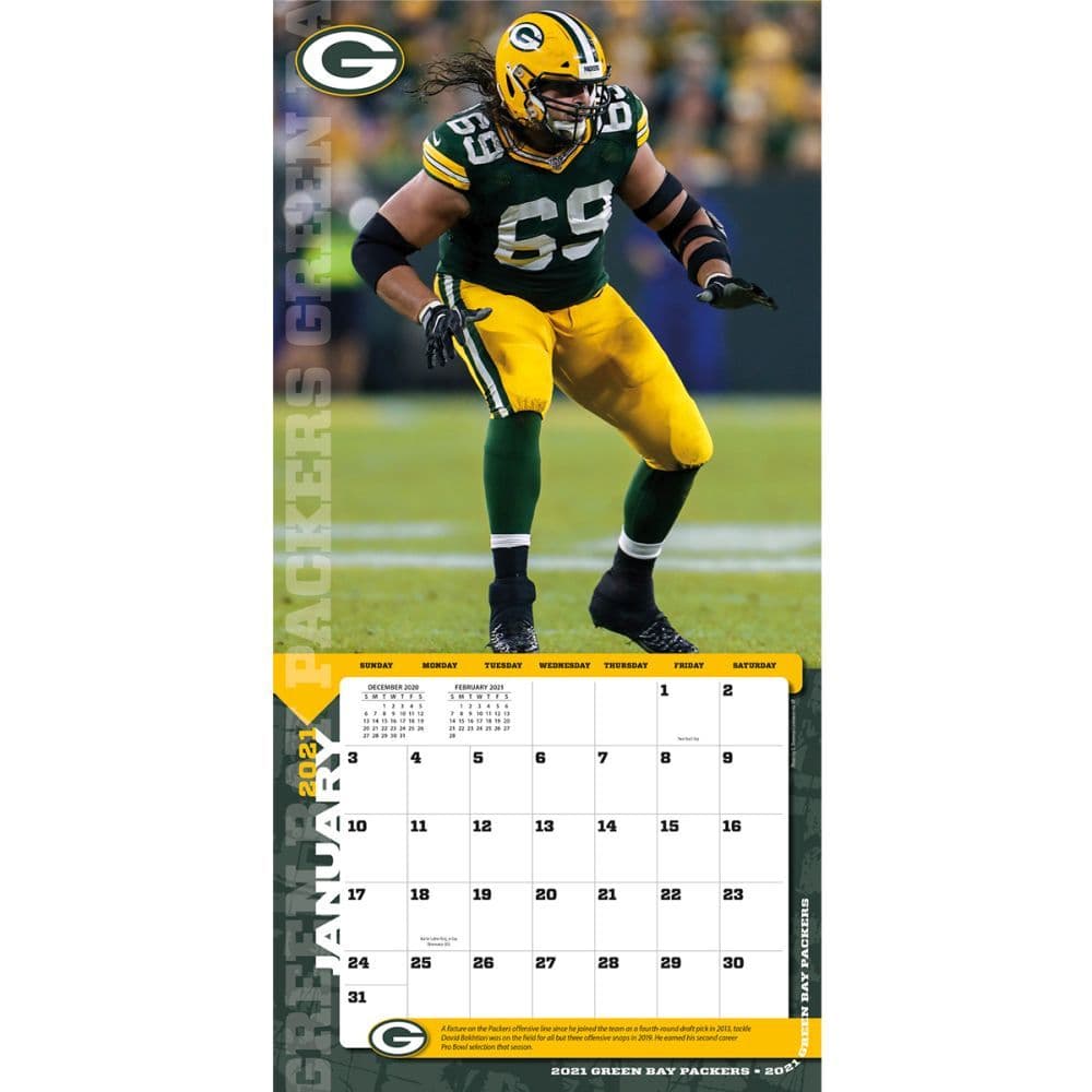 Green Bay Packers Mini Wall Calendar