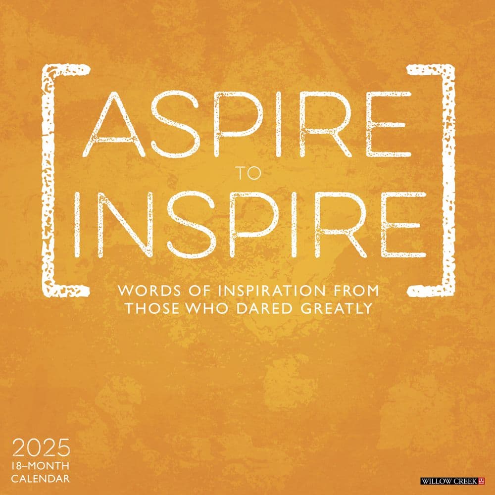 Aspire to Inspire 2025 Wall Calendar Main Image