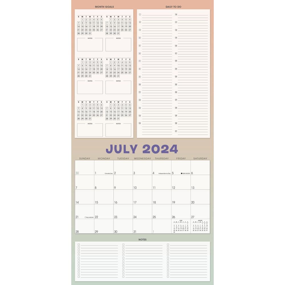 Mighty Mountains Goal Getter 17-Month 2024 Wall Calendar Fourth Alternate Image width=&quot;1000&quot; height=&quot;1000&quot;