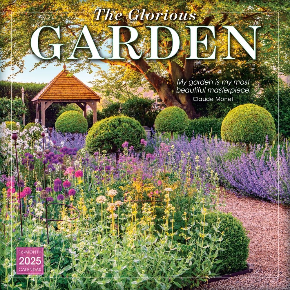 Glorious Garden 2025 Wall Calendar