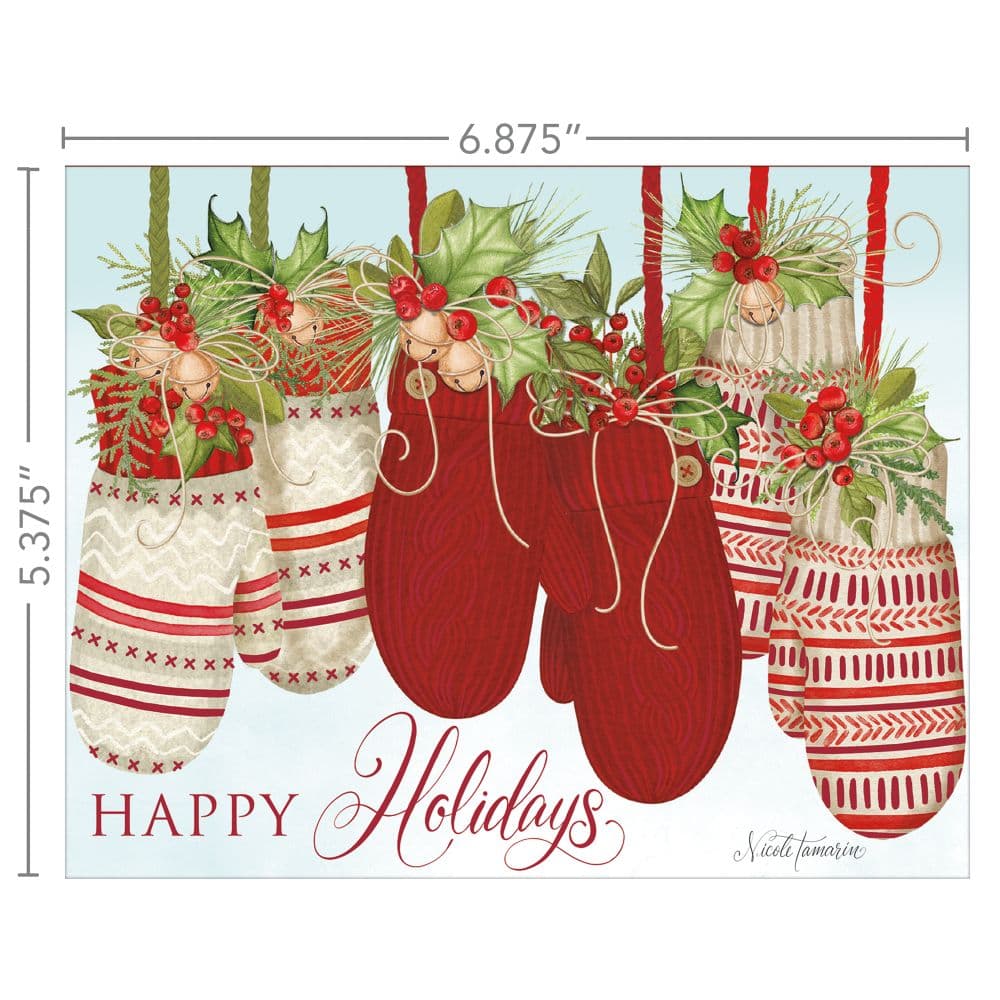 Snow and Cocoa by Nicole Tamarin Boxed Christmas Cards Alt5