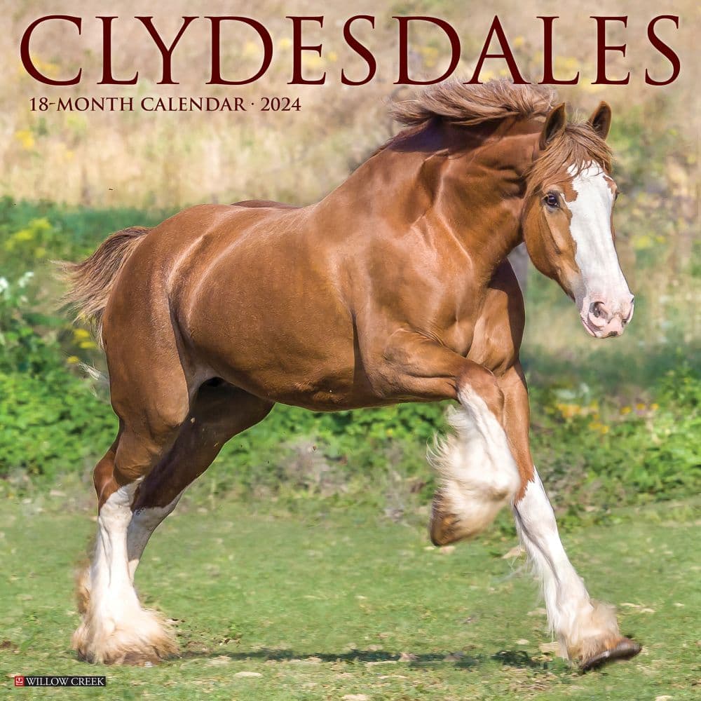 WILLOW CREEK PRESS, Clydesdales Horses 2024 Wall Calendar 15.99 PicClick