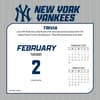 image MLB New York Yankees 2027 Desk Calendar Third Alternate Image