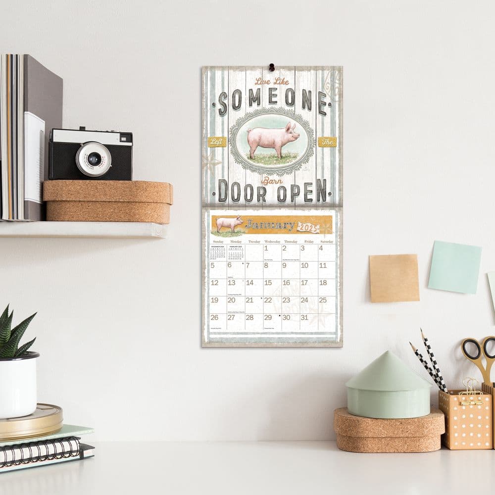 Farmhouse by Chad Barrett 2025 Mini Wall Calendar