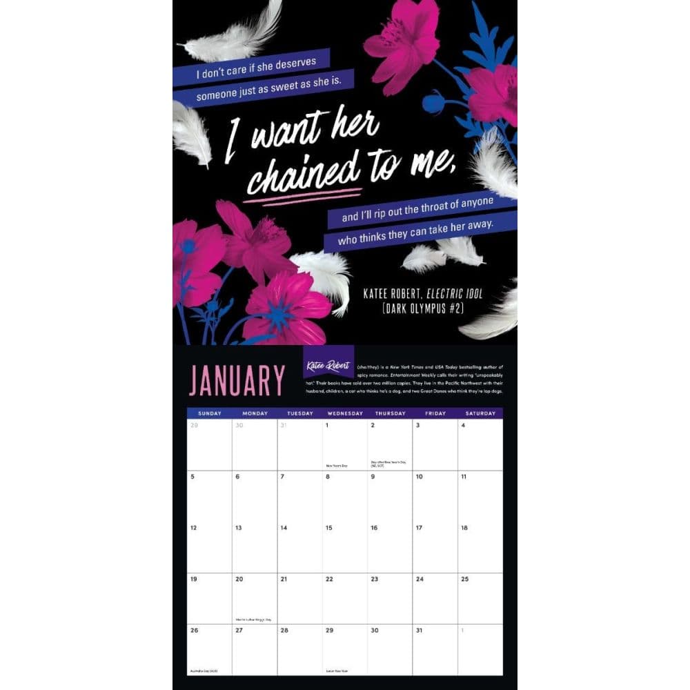 Unapologetically Smutty 2025 Wall Calendar Second Alternate Image width=&quot;1000&quot; height=&quot;1000&quot;