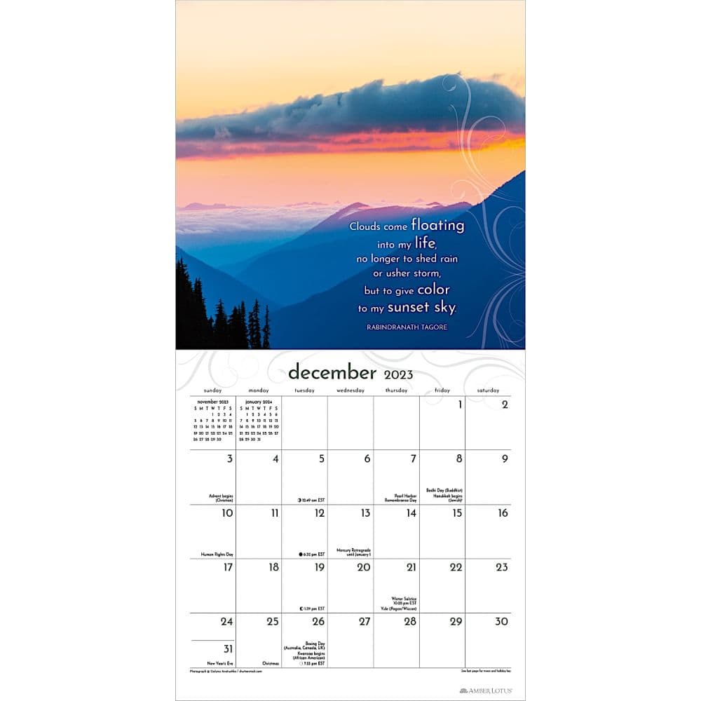 Year of Mindful Living 2023 Wall Calendar - Calendars.com