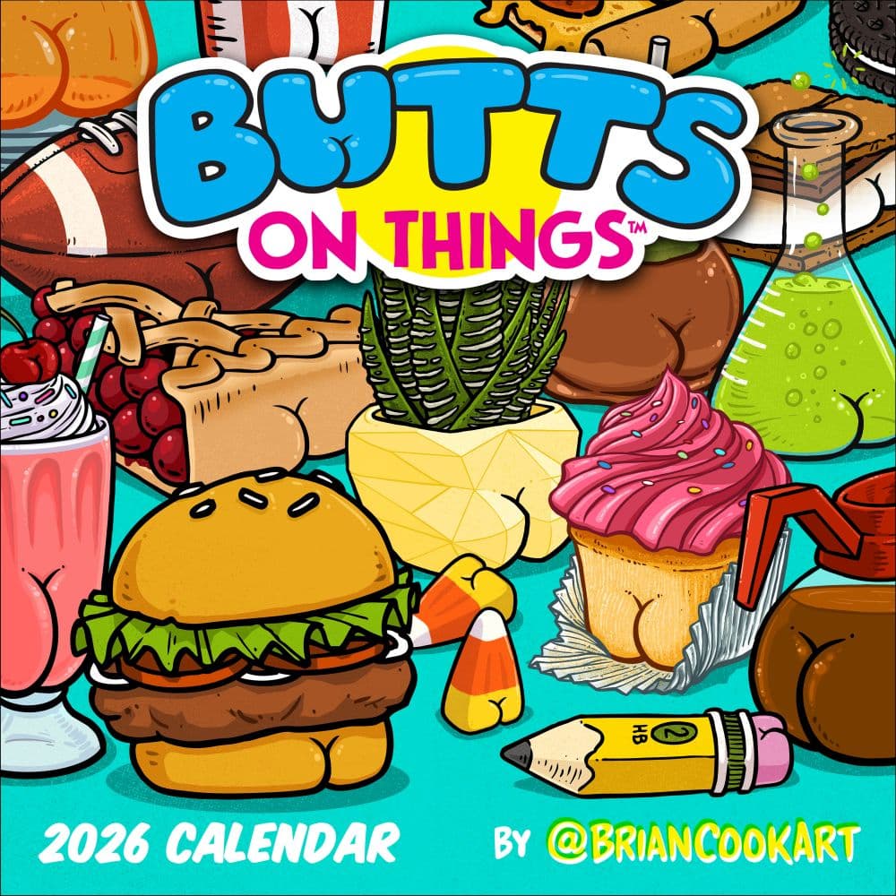 Butts on Things 2026 Wall Calendar Main Image