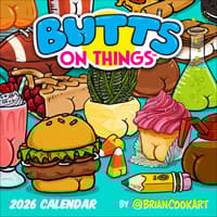 image Butts on Things 2026 Wall Calendar Main Image