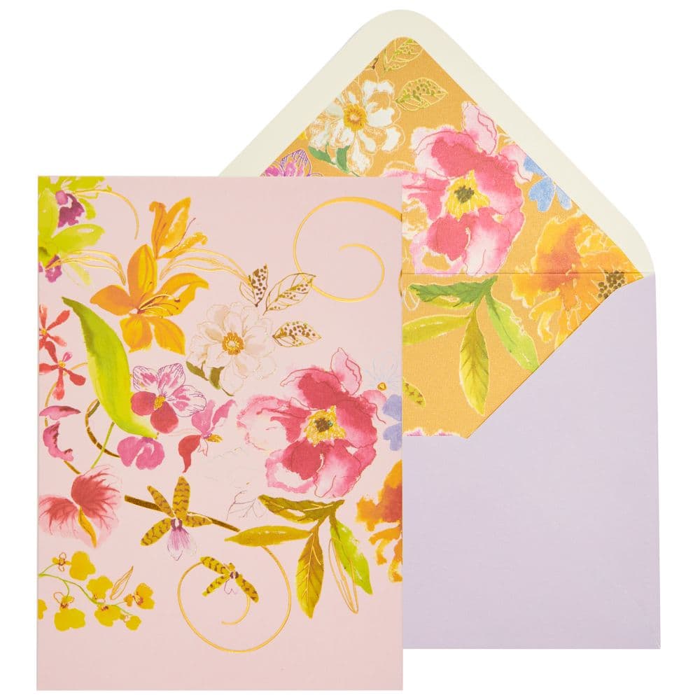 Floral 3 Panel Foldout Blank Card Main Product Image width=&quot;1000&quot; height=&quot;1000&quot;