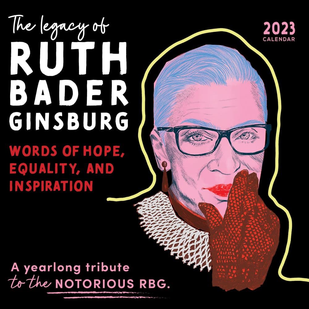 Sourcebooks The Legacy of Ruth Bader Ginsburg 2023 Wall Calendar