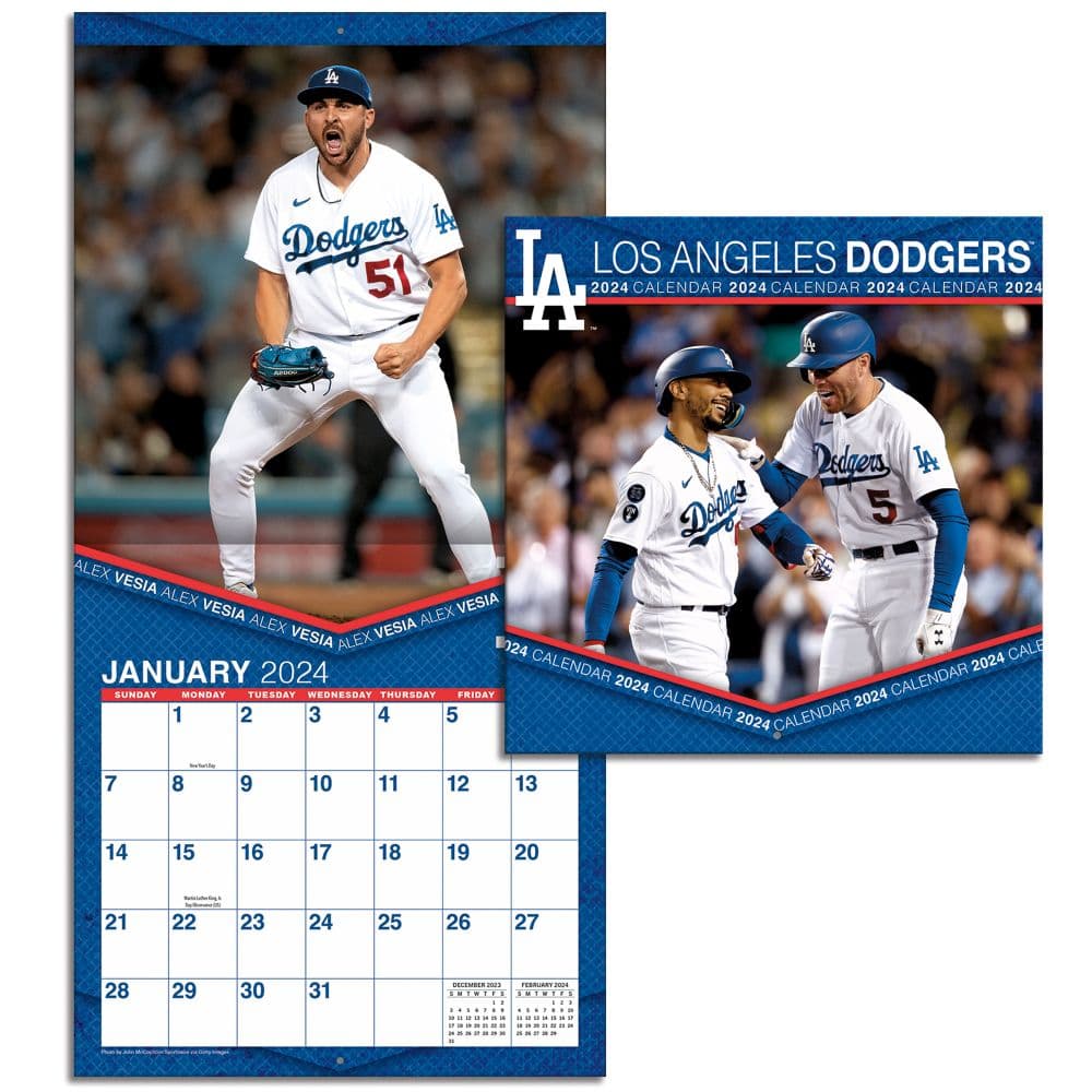 Los Angeles Dodgers 2025 Mini Wall Calendar