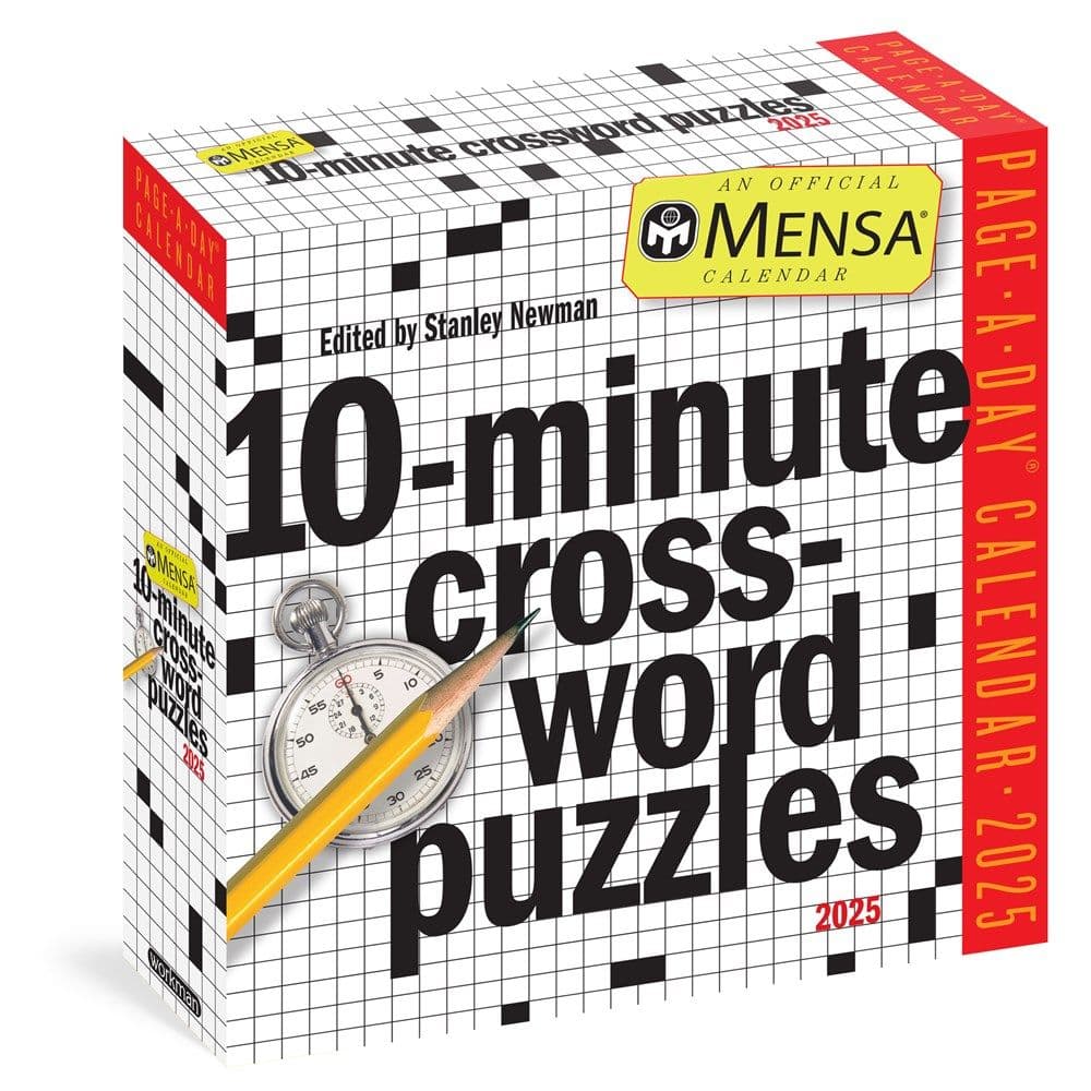 Mensa Crossword 2025 Desk Calendar