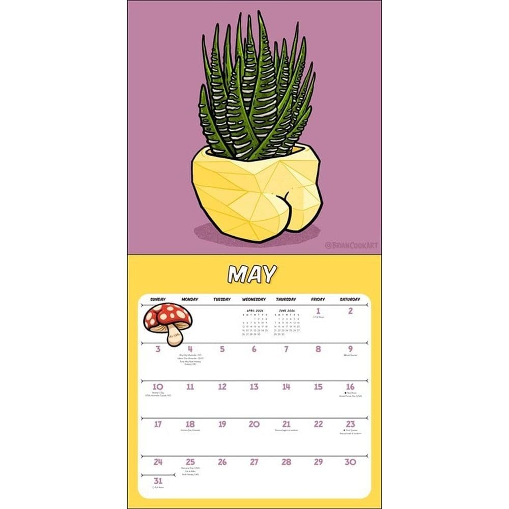 Butts on Things 2026 Wall Calendar Third Alternate Image