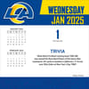 image NFL Los Angeles Rams 2025 Desk Calendar