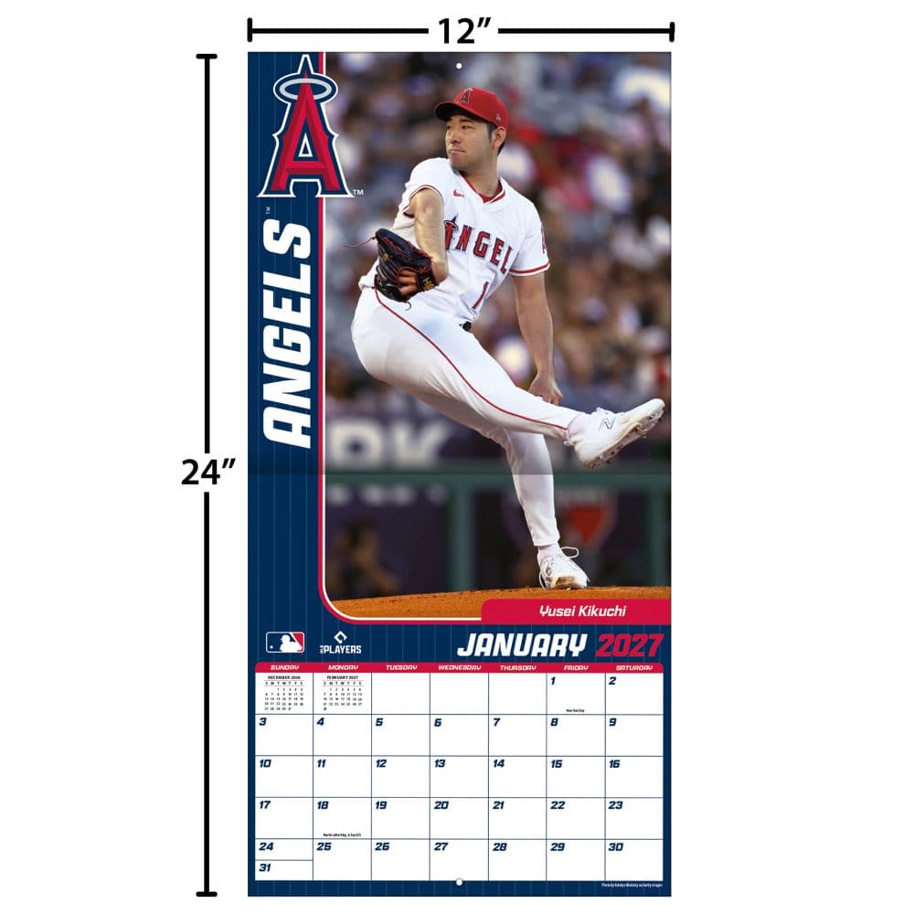 MLB Los Angeles Angels 2027 Wall Calendar Fourth  Alternate Image