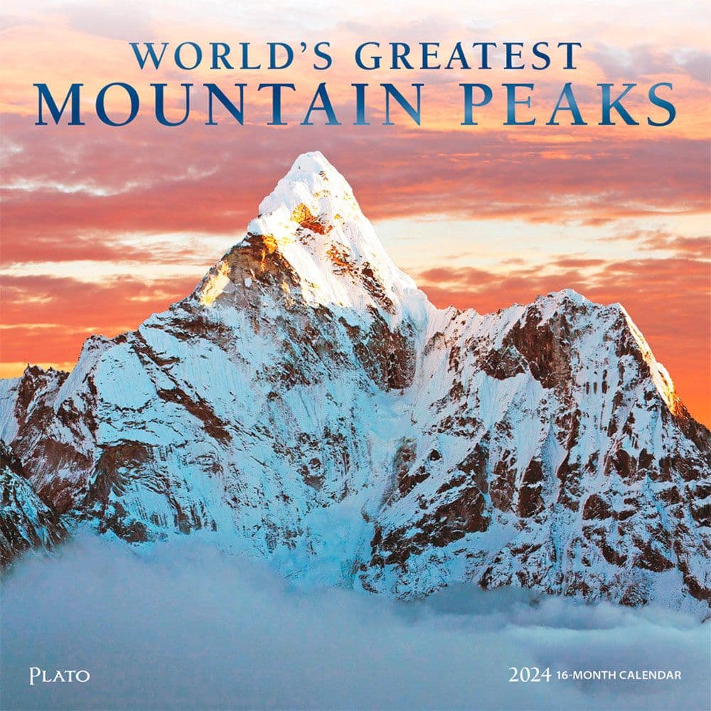 Mountain Peaks Plato 2024 Wall Calendar Main