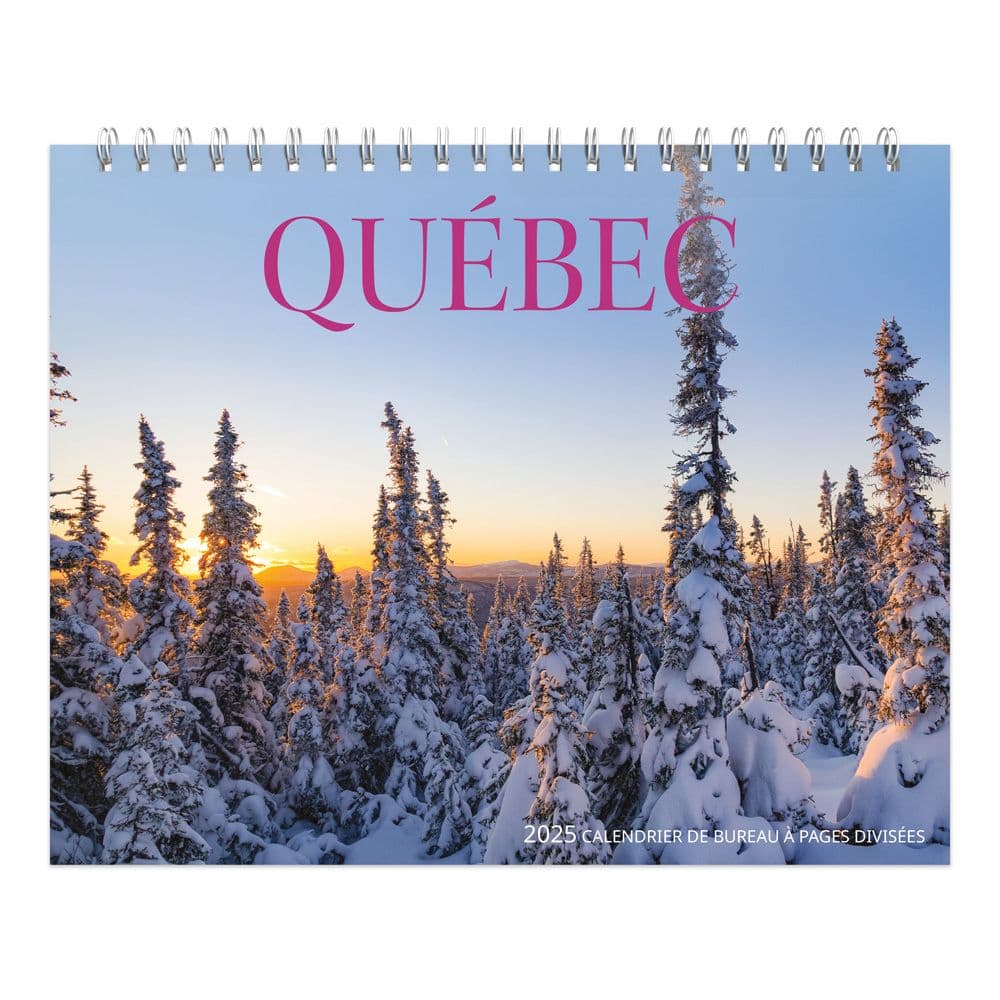 Quebec Double 2025 Easel Desk Calendar French  Main Image