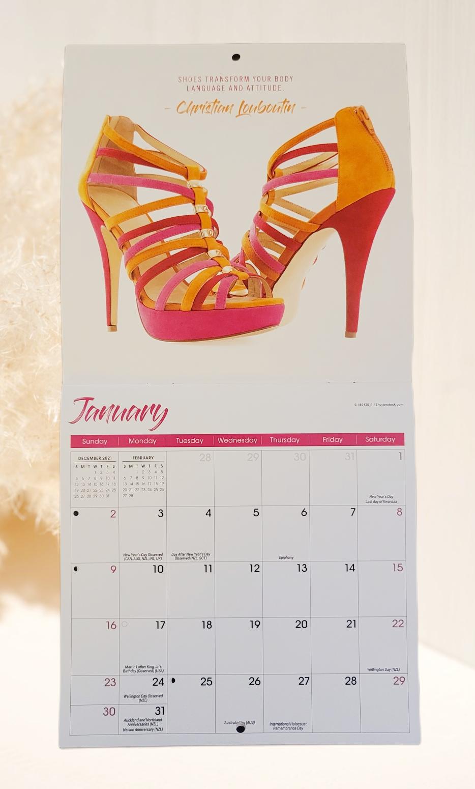 Shoes 2022 Mini Wall Calendar - Calendars.com