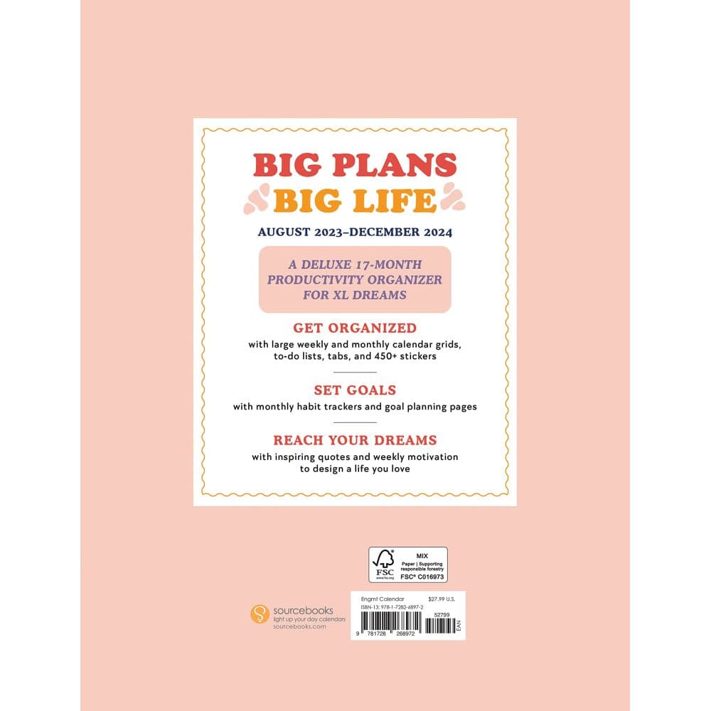 Make Big Things Happen Large Monthly 2024 Planner Alt1