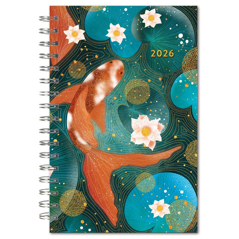 Designer Golden Koi Weekly 2026 Planner Main Image