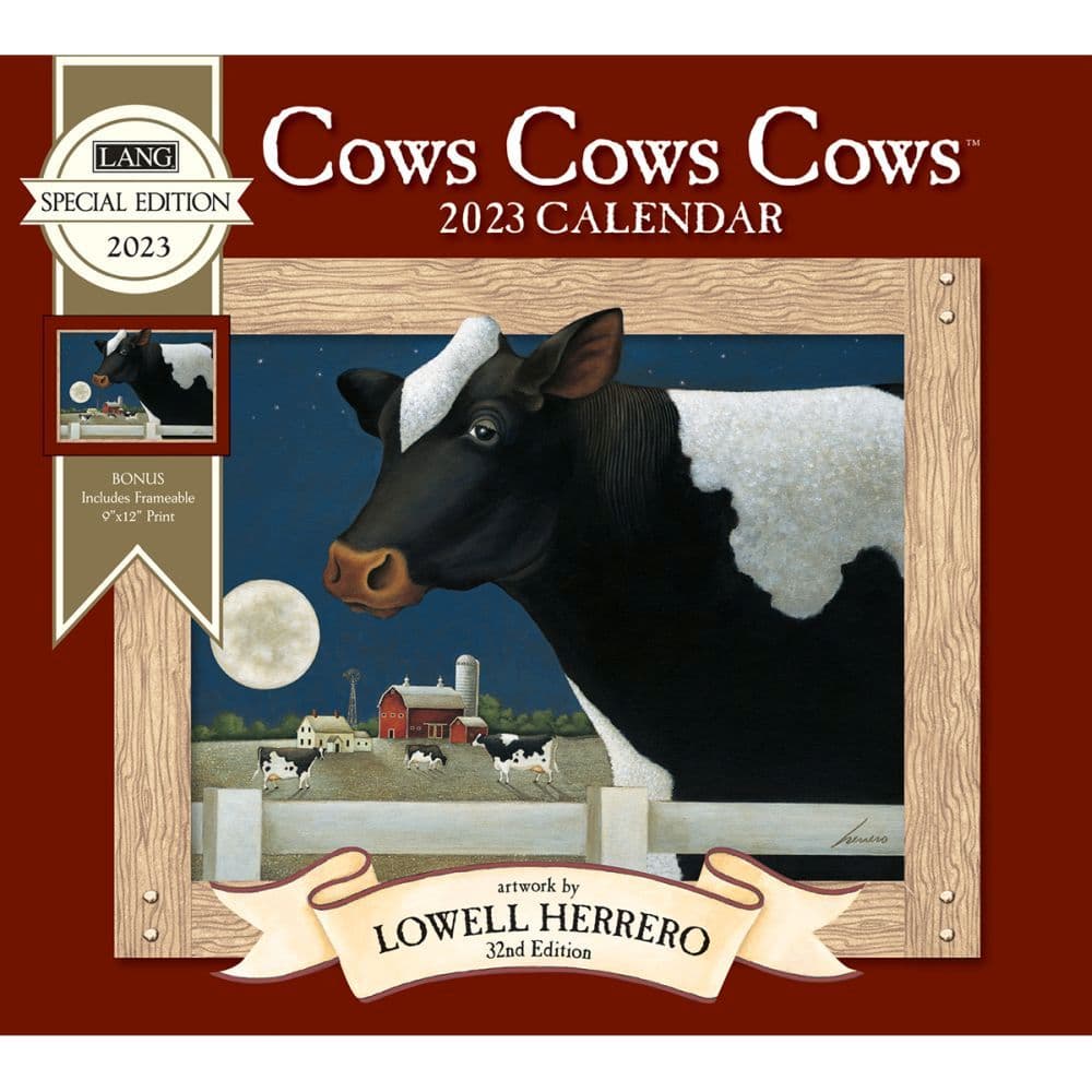 Cows Cows Cows Special Edition 2023 Wall Calendar