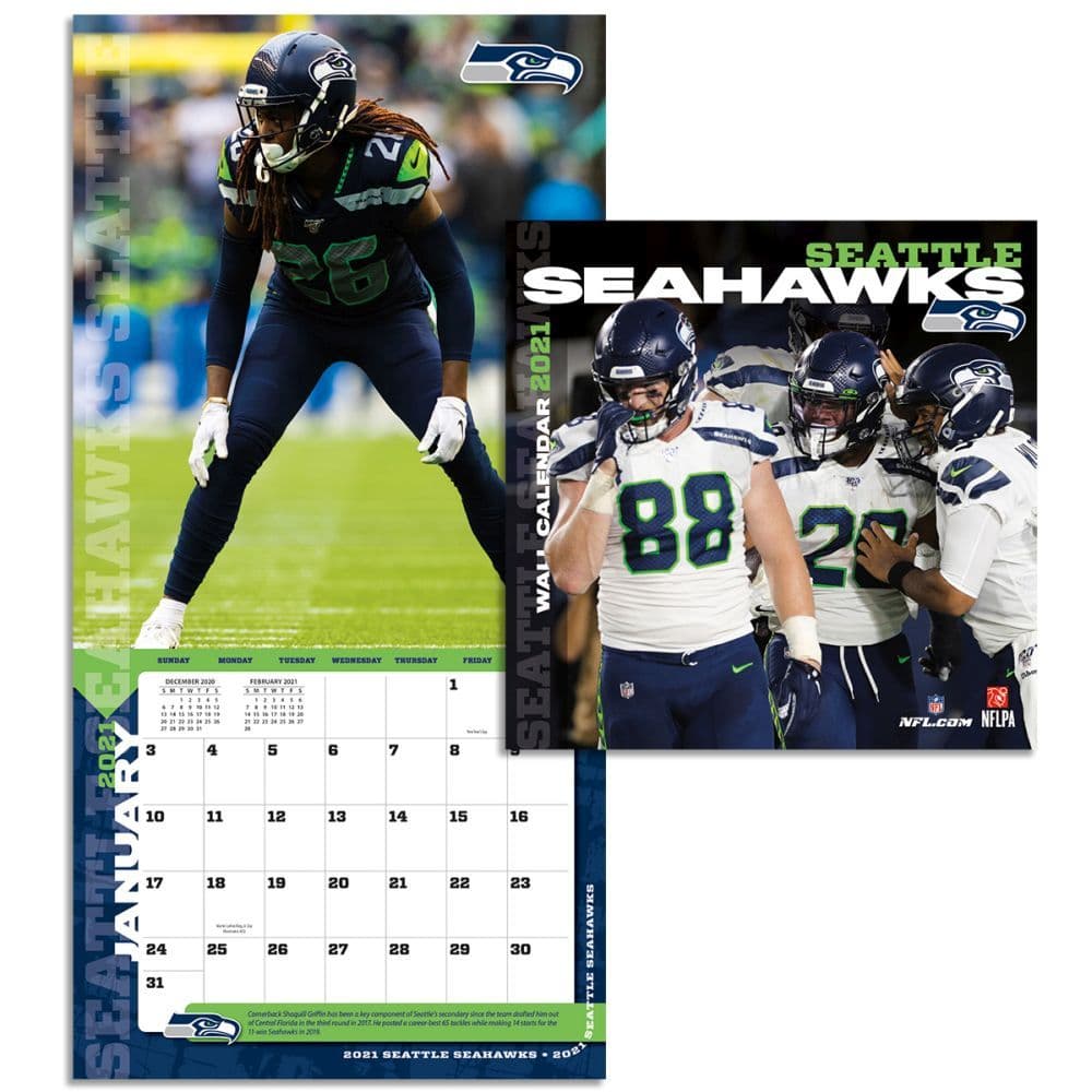 : Turner Licensing, NFL Seattle Seahawks 2024 Mini Wall Calendar  : Sports & Outdoors