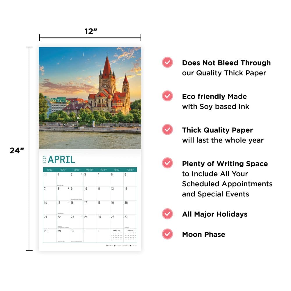 Austria 2024 Wall Calendar - Calendars.com