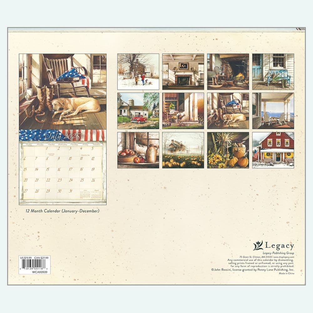 Life Itself by John Rossini 2025 Wall Calendar First Alternate Image