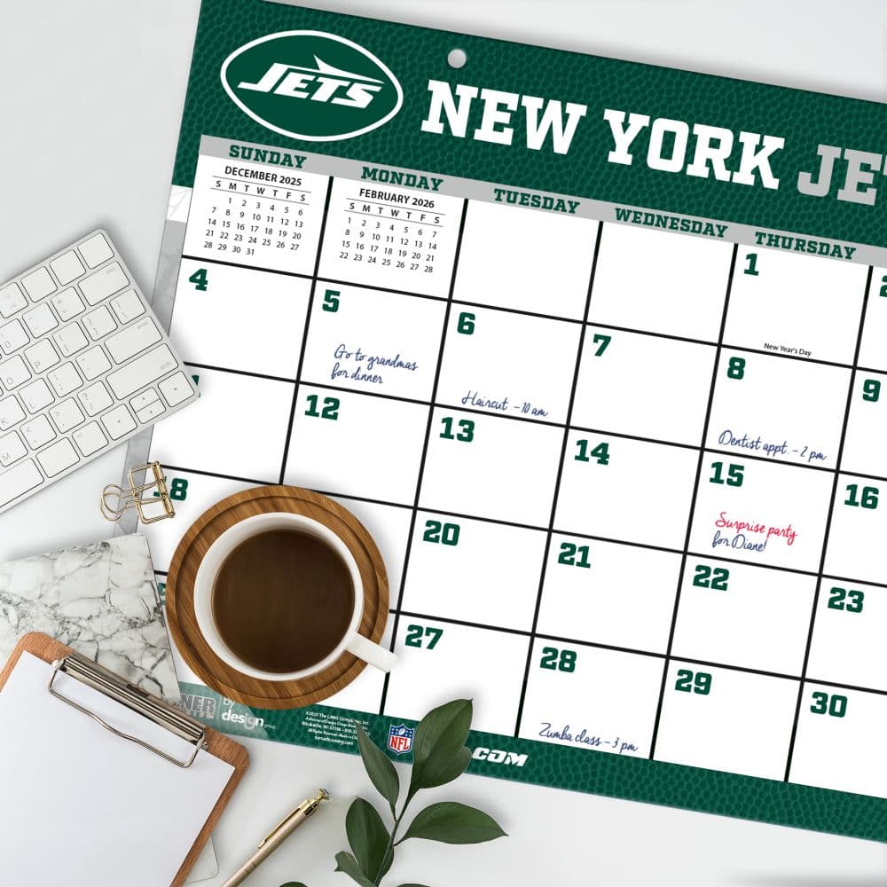 NFL New York Jets Small 2026 Desk Pad Second Alternate Image