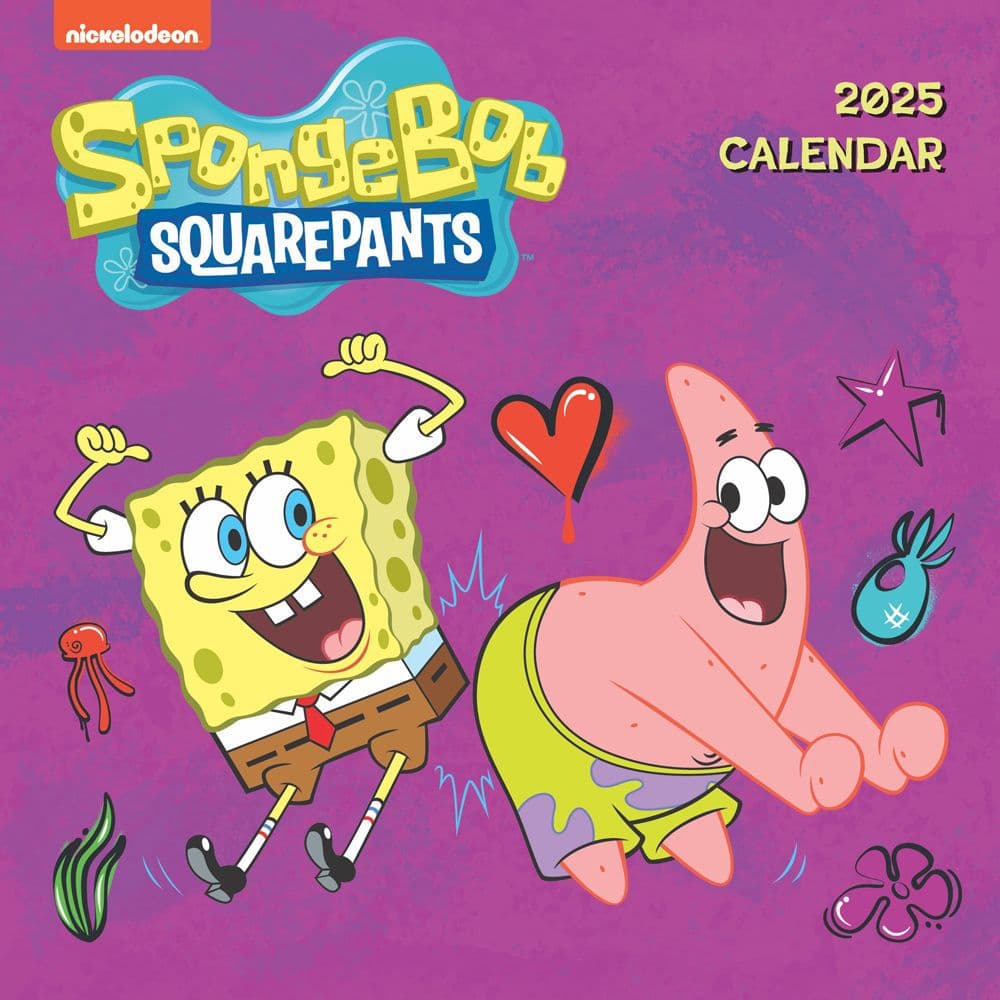 Spongebob 2025 Mini Wall Calendar