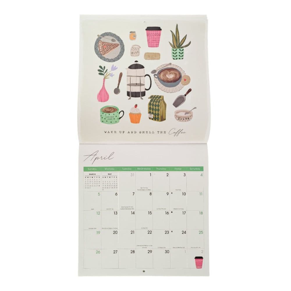 But First Coffee 2026 Wall Calendar Sixth Alternate Image