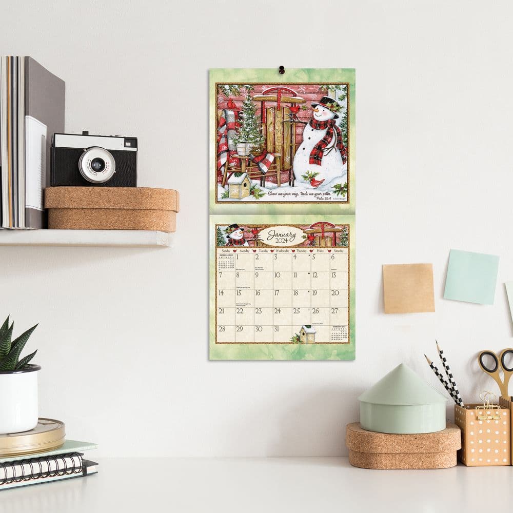 Bountiful Blessings 2024 Mini Wall Calendar