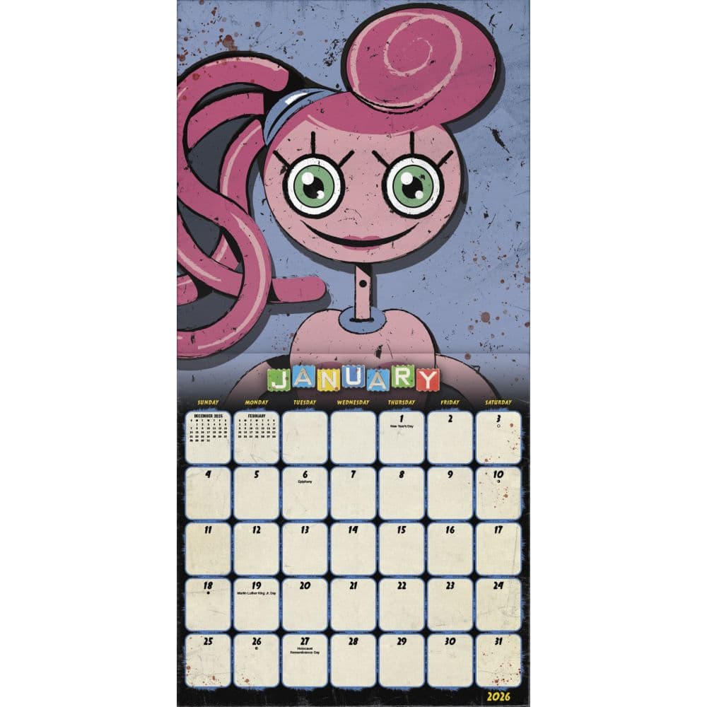 Poppy Playtime 2026 Wall Calendar Second Alternate Image