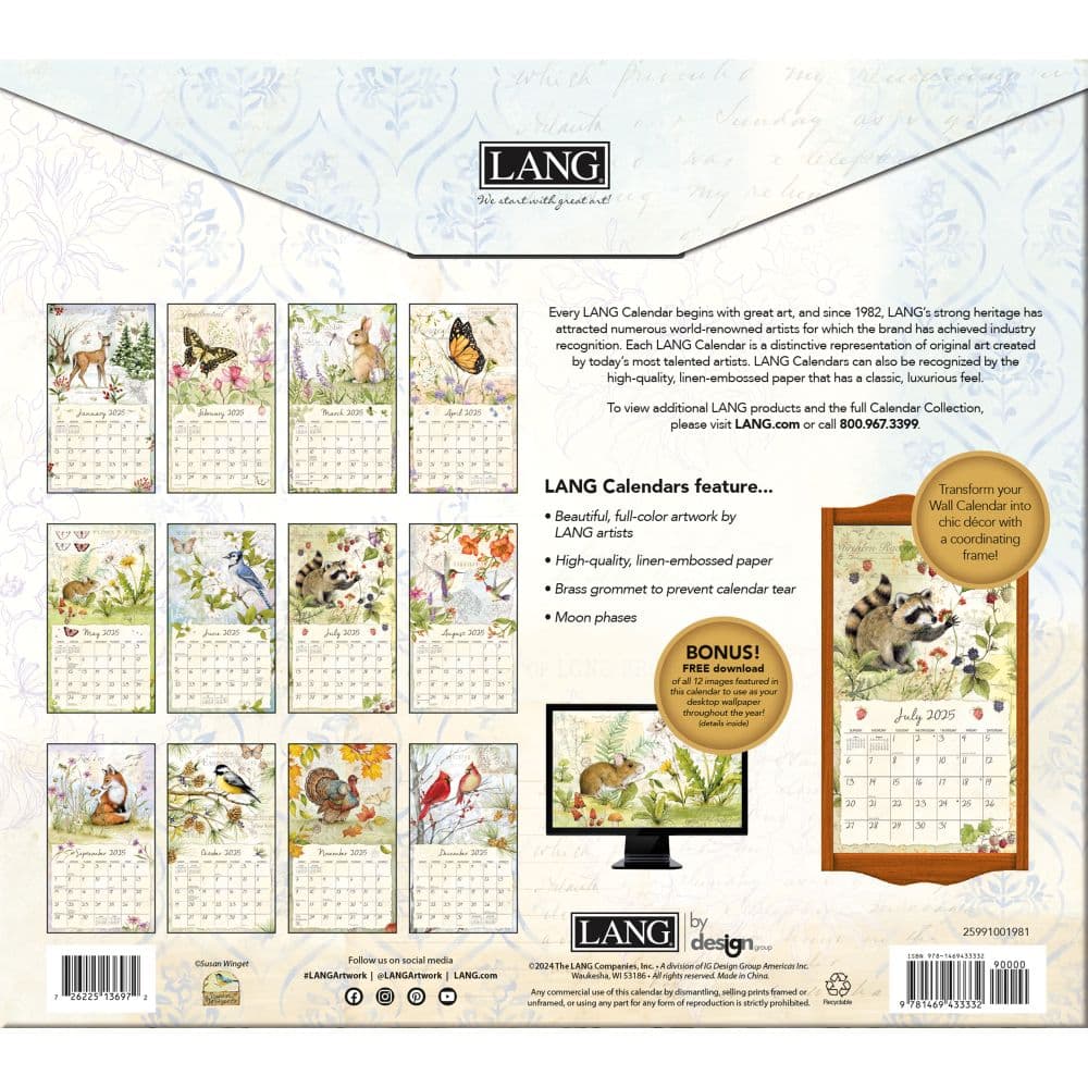 Field Guide by Susan Winget 2025 Wall Calendar First Alternate Image width=&quot;1000&quot; height=&quot;1000&quot;