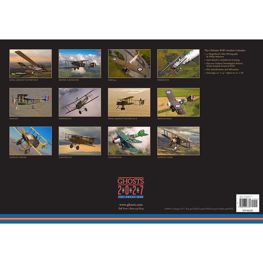 Ghosts The Great War 2027 Wall Calendar First Alternate Image