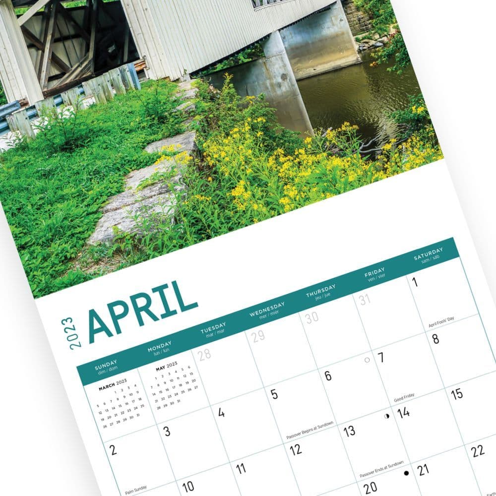 Covered-Bridges-2023-Wall-Calendar - Calendars.com