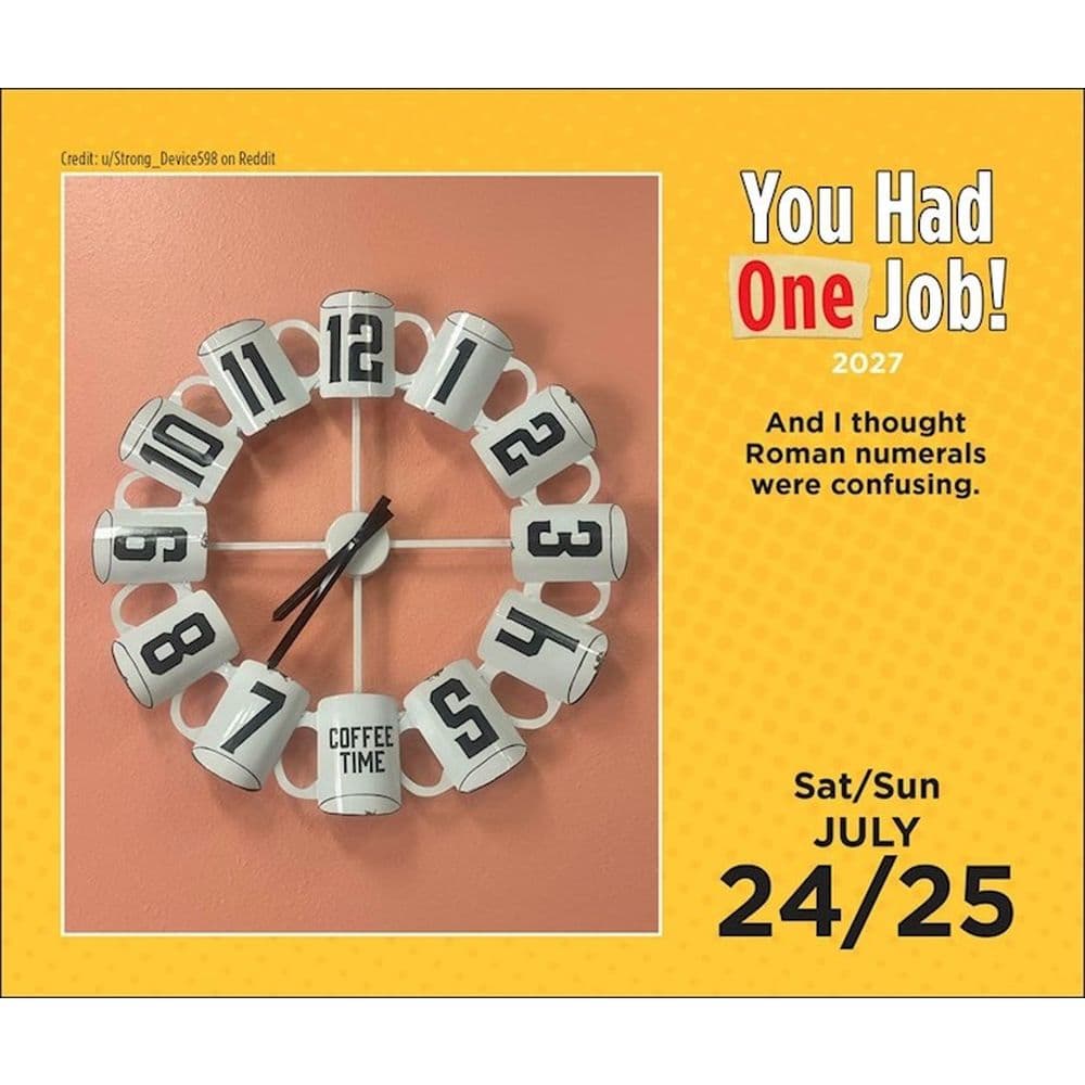 You Had One Job 2027 Desk Calendar Fifth Alternate Image