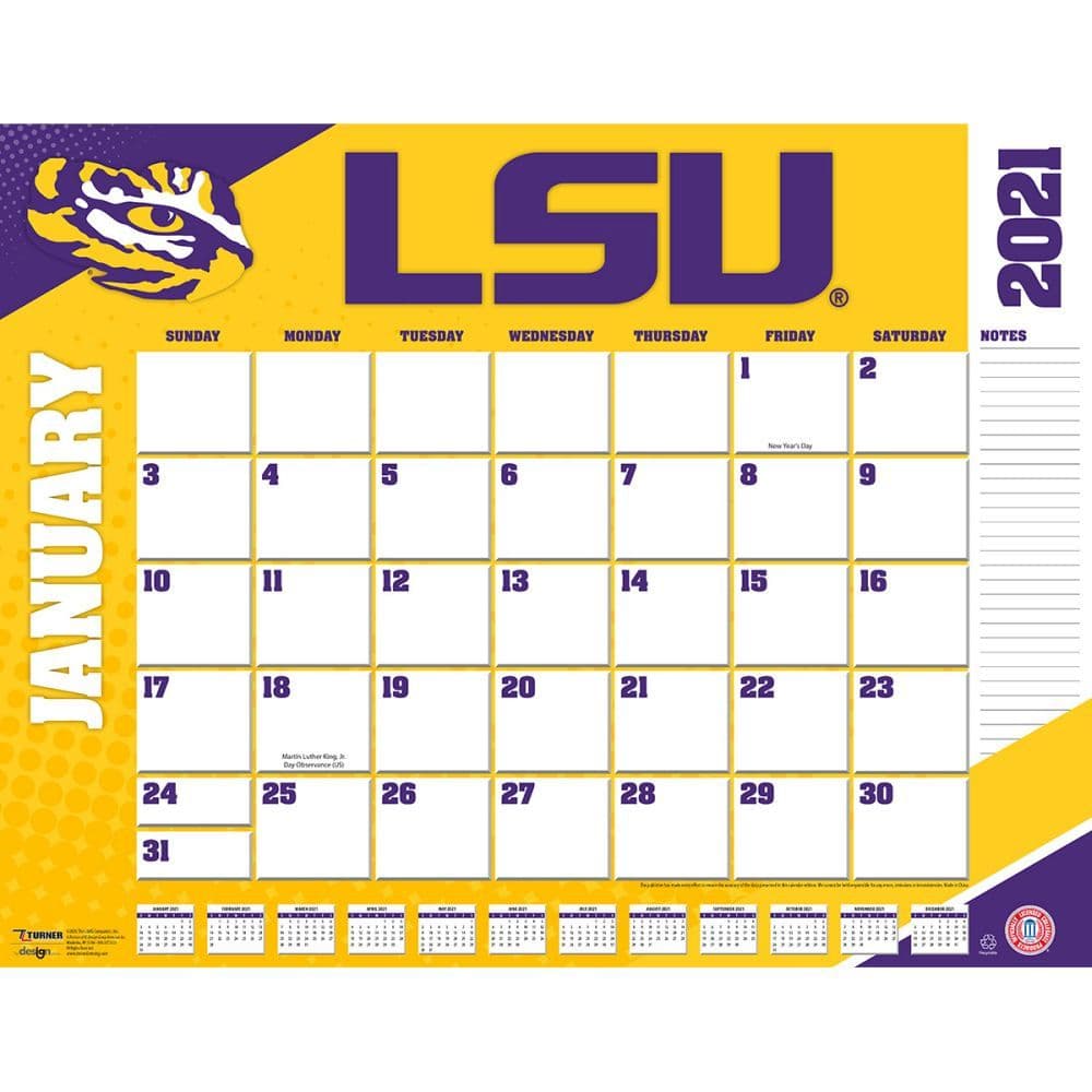 Louisiana State Tigers Desk Pad