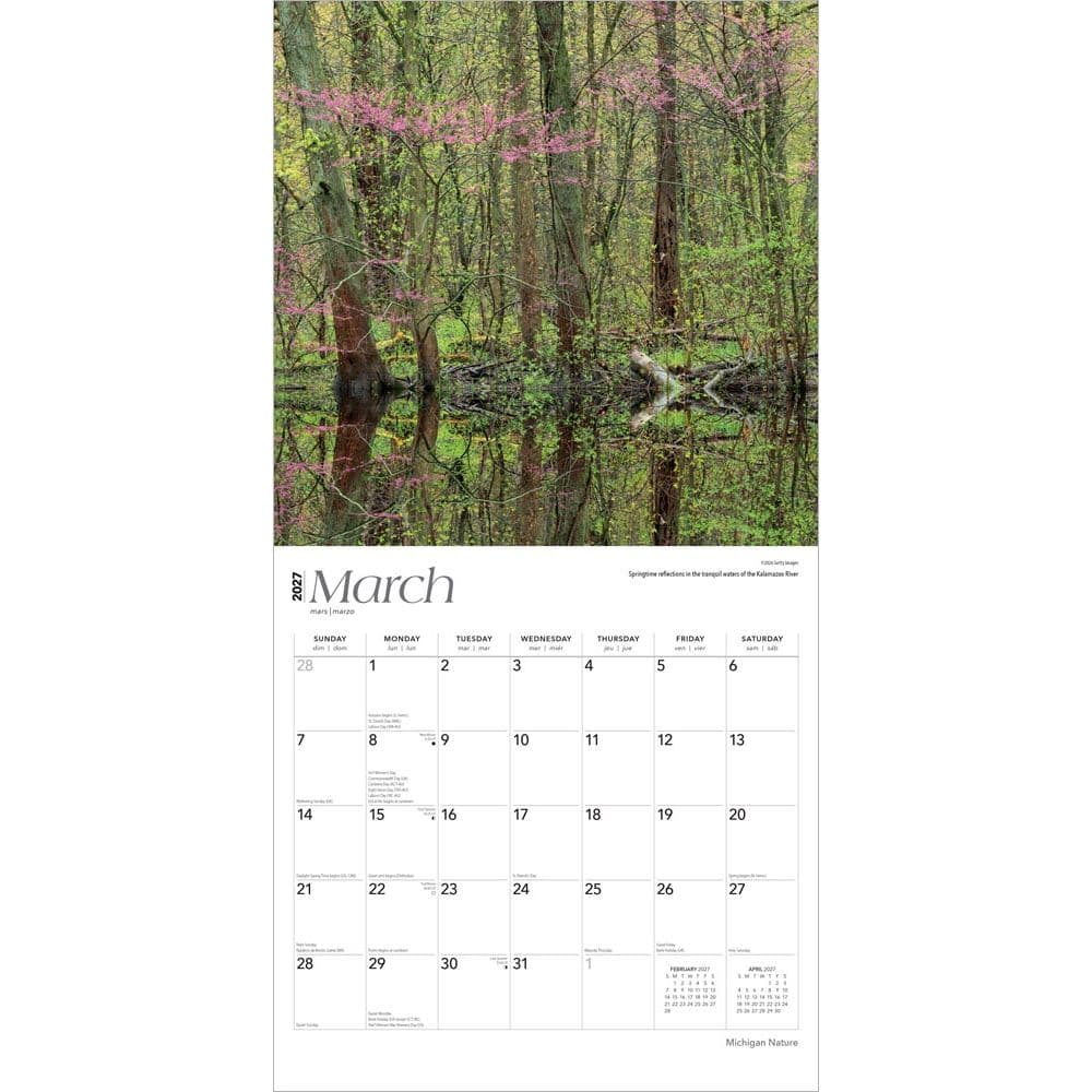 Michigan Nature 2027 Wall Calendar Second Alternate Image