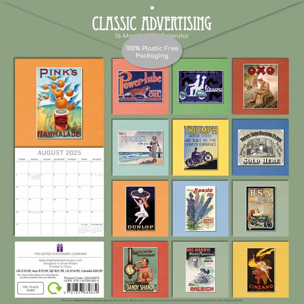 Classic Advertising 2025 Wall Calendar First Alternate Image width=&quot;1000&quot; height=&quot;1000&quot;