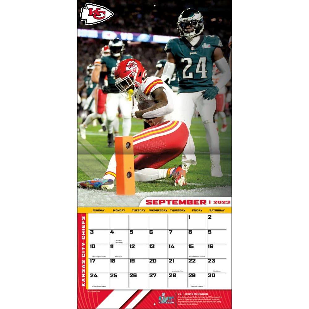 NFL Kansas City Chiefs 2024 Mini Wall Calendar Second Alternate Image width=&quot;1000&quot; height=&quot;1000&quot;