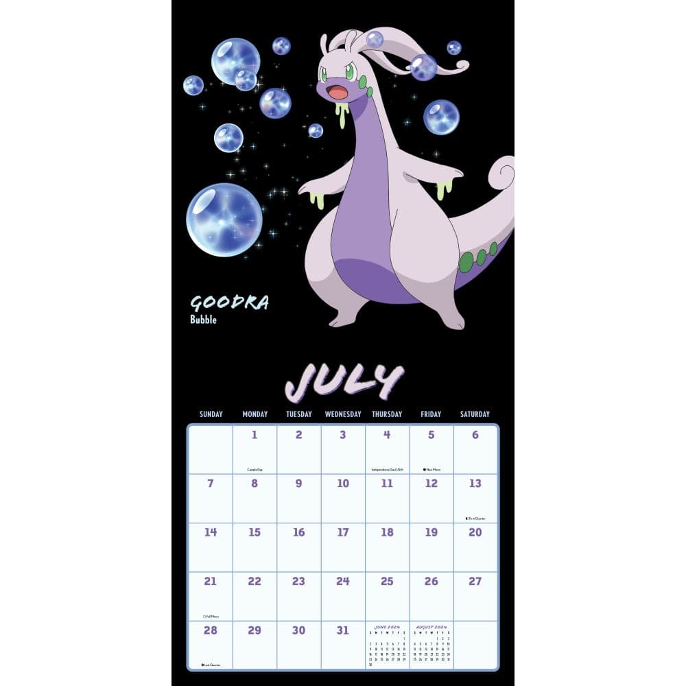 Pokemon Moves 2024 Wall Calendar - Calendars.com
